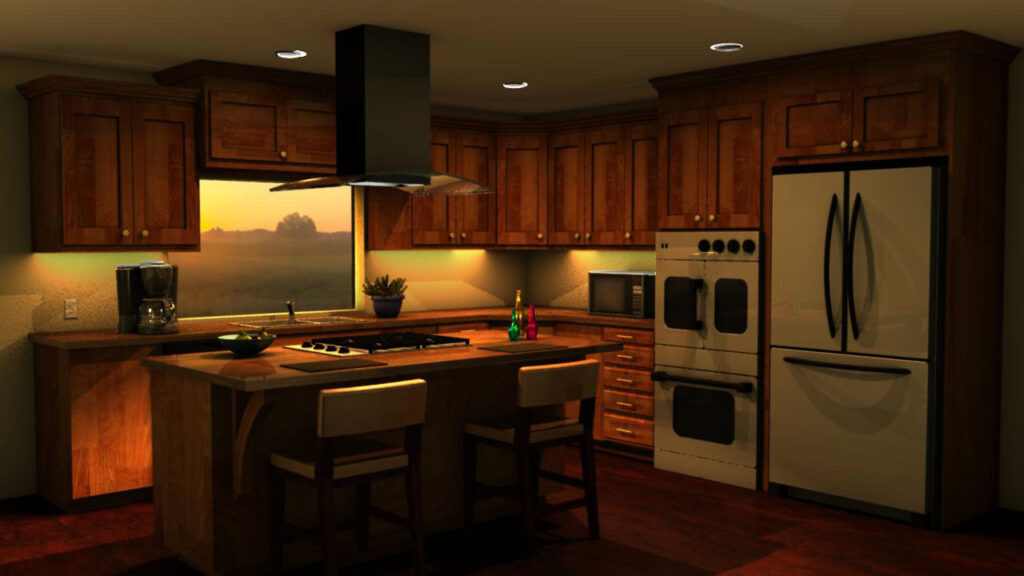 3D model of kitchen