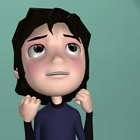 Still from lip sync animation
