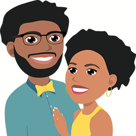 Illustration of couple